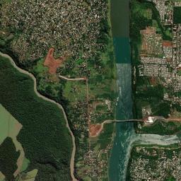 Presidente Franco High Resolution Satellite Map