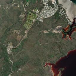 Tin Can Bay High Resolution Satellite Map