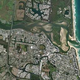 Twin Waters High Resolution Satellite Map