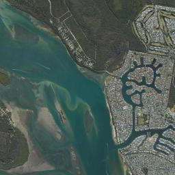 Banksia Beach High Resolution Satellite Map