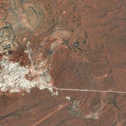 Aerial view of Mintabie Opal Field