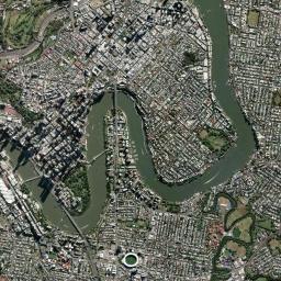 Brisbane, Australia Satellite Map