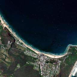 Byron Bay High Resolution Satellite Map