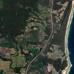Valla Beach High Resolution Satellite Map