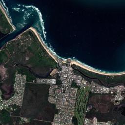 South West Rocks High Resolution Satellite Map