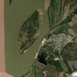 Piedras Blancas High Resolution Satellite Map