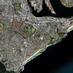 Newcastle city centre High Resolution Satellite Map
