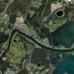 Dora Creek High Resolution Satellite Map