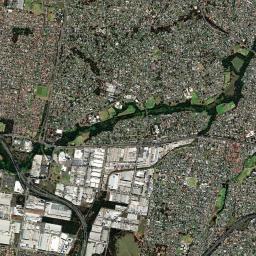 Busby High Resolution Satellite Map