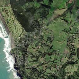 Muriwai Beach High Resolution Satellite Map