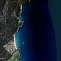 Aerial view of Onemana Beach
