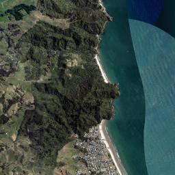 Waihi Beach High Resolution Satellite Map