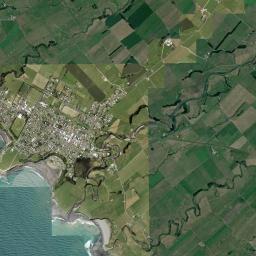 Opunake High Resolution Satellite Map
