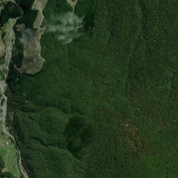 Aerial view of Louis Creek Gold Fossicking Area