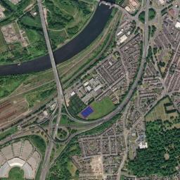Tees Bridge Approach Road, UK Satellite Map