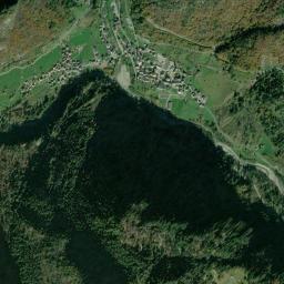 Mappa catastale e vista satellitare Forni Avoltri (D718)