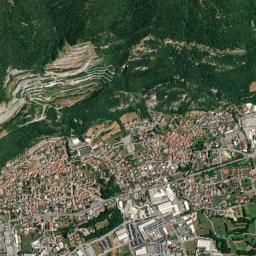 Mappa catastale e vista satellitare Suello (I996)