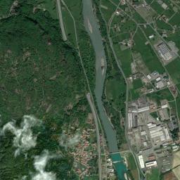 Mappa catastale e vista satellitare Borgofranco d'Ivrea (B015)