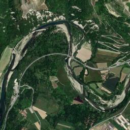 Mappa catastale e vista satellitare Rocca Cigliè (H391)