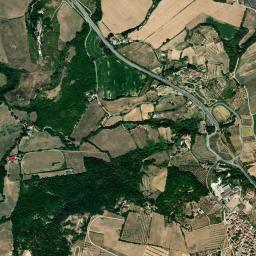 Mappa catastale e vista satellitare Rapolano Terme (H185)