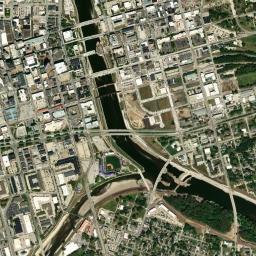 100-108 East Locust Street, Des Moines, IA Satellite Map