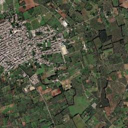 Mappa catastale e vista satellitare Castri di Lecce (C334)