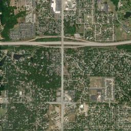 9720 South Darlington Avenue Tulsa Satellite Map