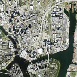 Tampa, Florida map(satellite map)