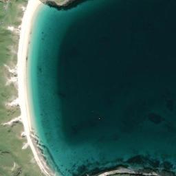 Satellite view of Vatersay East Beach