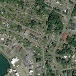 Wrangell map(satellite map)