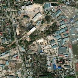 Bor Urban Okrug map(satellite map)
