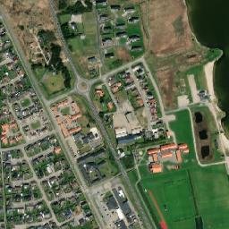 Satellite view of Ringkobing Fjord Hvide Sande Nord