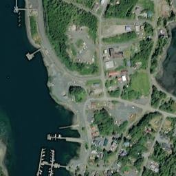 Coffman Cove Alaska High Resolution Satellite Map