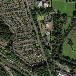 82 Switchback Road, Bearsden, Glasgow High Resolution Satellite Map