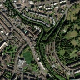 182 Queen Margaret Drive, Glasgow, Glasgow City  High Resolution Satellite Map