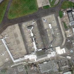 Caledonia Way West, Glasgow International Airport (GLA), Pais High Resolution Satellite Map