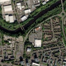 A763, Glasgow, UK High Resolution Satellite Map