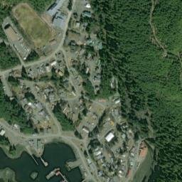 Thorne Bay Alaska High Resolution Satellite Map