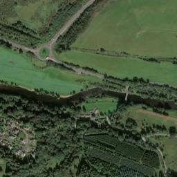 A707, Galashiels, Scottish Borders TD1, UK High Resolution Satellite Map