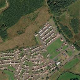 12 Smallburn Drive, Muirkirk, Cumnock, East Ayrshire KA18 3QD High Resolution Satellite Map