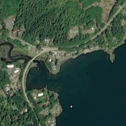Herring Cove Alaska High Resolution Satellite Map
