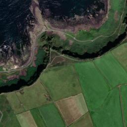 Satellite view of The Giant’s Causeway