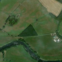 Satellite view of Hoddom Castle Caravan Site golf course