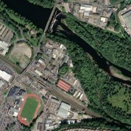 Hexham Bridge, Hexham, Northumberland NE46, UK High Resolution Satellite Map
