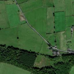 Burnt Houses, Bus stop (NW-bound), Cockfield, County Durham D High Resolution Satellite Map