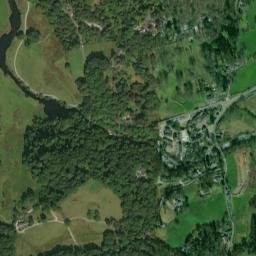 Skelwith Bridge, Lake District National Park High Resolution Satellite Map