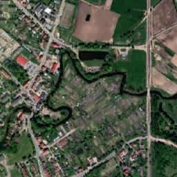 Pieniężno map(satellite map)