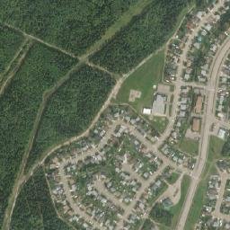 Grande Cache map(satellite map)