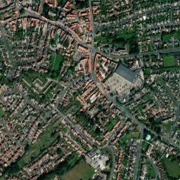 Market Weighton map(satellite map)