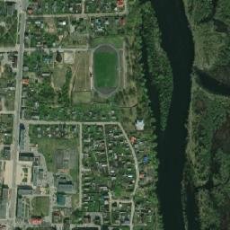 Byarezinski Rayon map(satellite map)